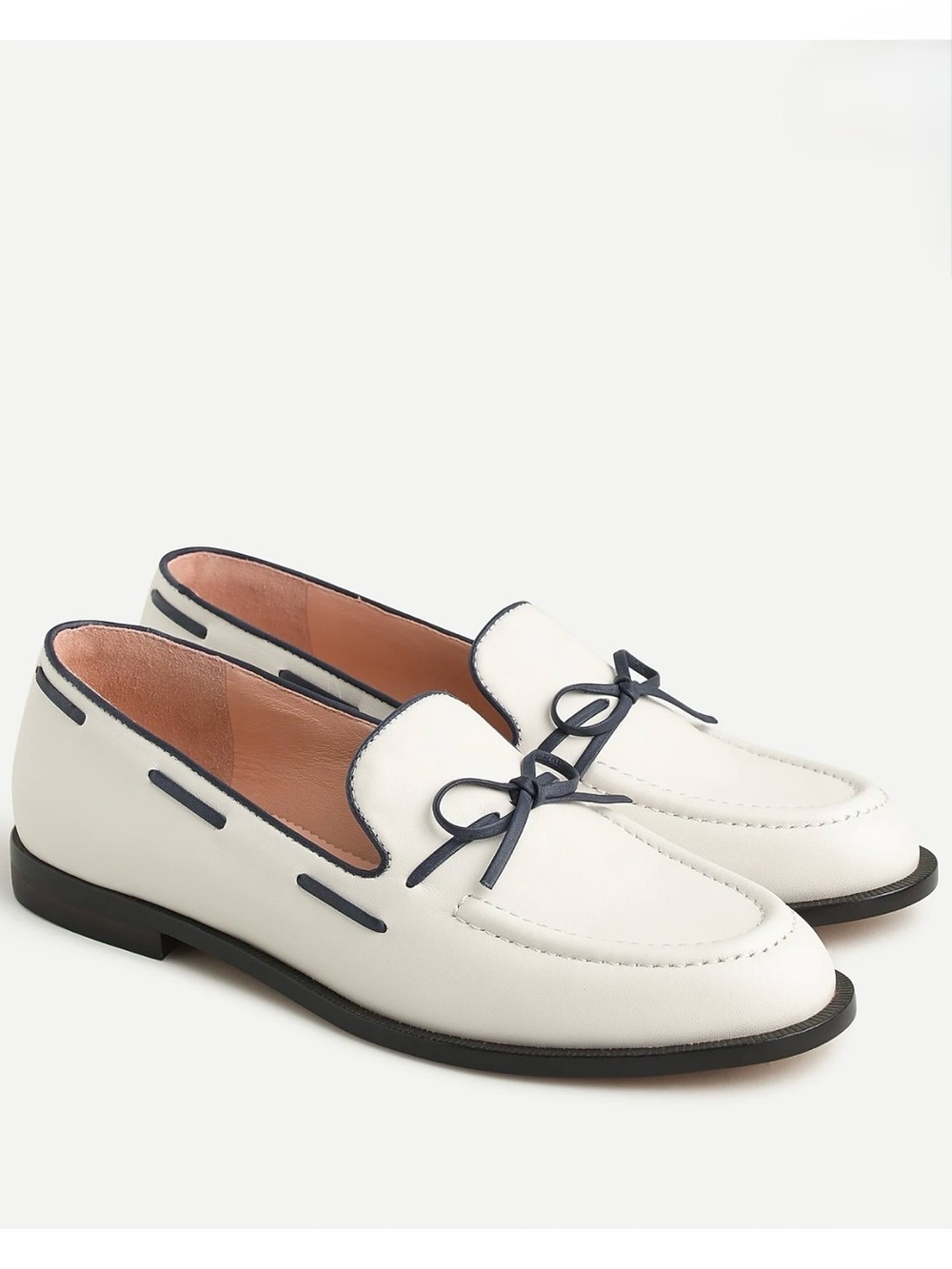 J. Crew Two-Tone Classic Leather Loafers AV981